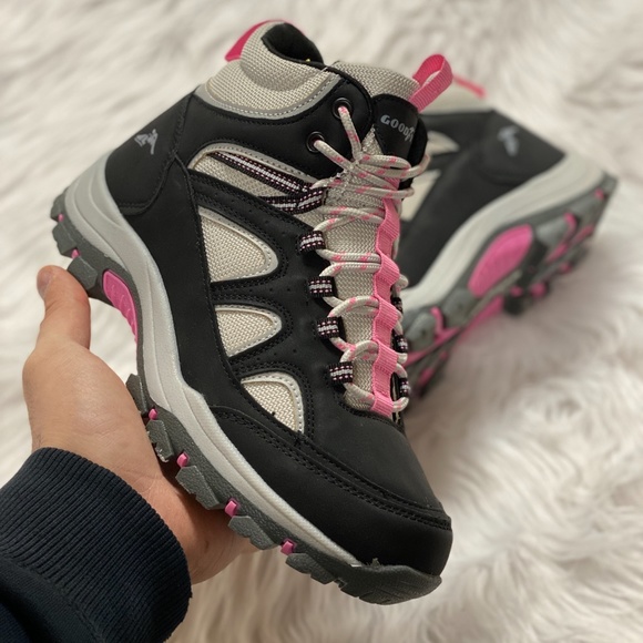 Goodyear Shoes | Goodyear Aliyah High Womens Outdoor Hiking Shoes Black Pink Gy206535 New Multi | Color: Black/Pink | Size: 7 | Clutchswag's Closet